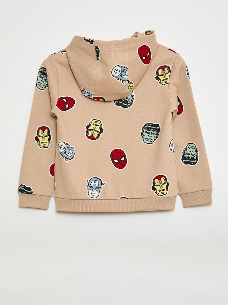 Sweat à capuche 'Marvel' 'Avengers' Beige - Kiabi