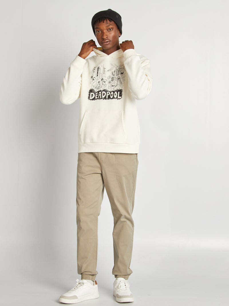 Sweat à capuche 'Marvel' Blanc - Kiabi