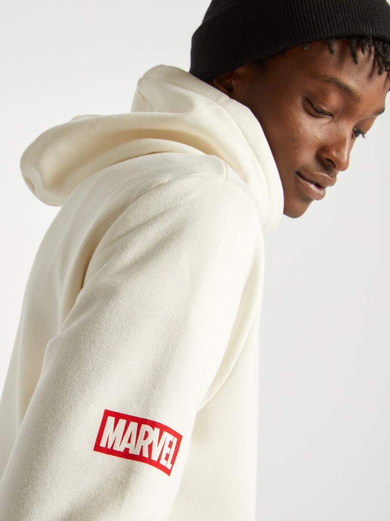 Sweat à capuche 'Marvel' Blanc - Kiabi