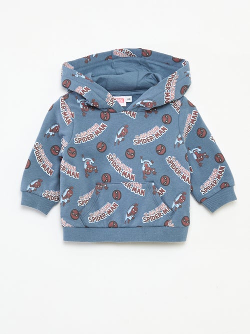 Sweat à capuche 'Marvel' ' Spiderman en coton - Kiabi
