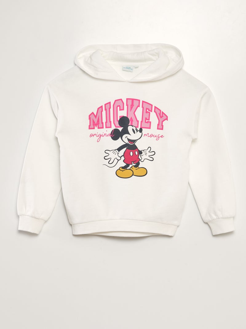 Sweat à capuche 'Mickey' de 'Disney' Blanc - Kiabi