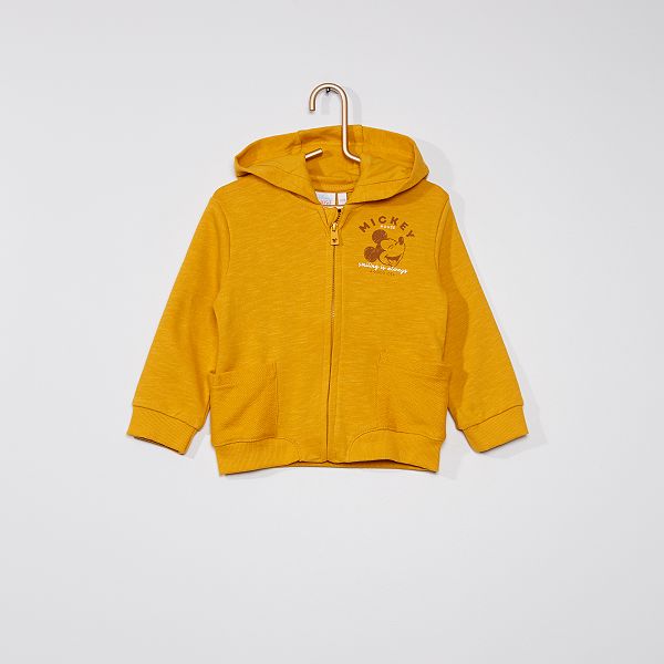 Sweat A Capuche Mickey Disney Bebe Garcon Jaune Kiabi 8 40