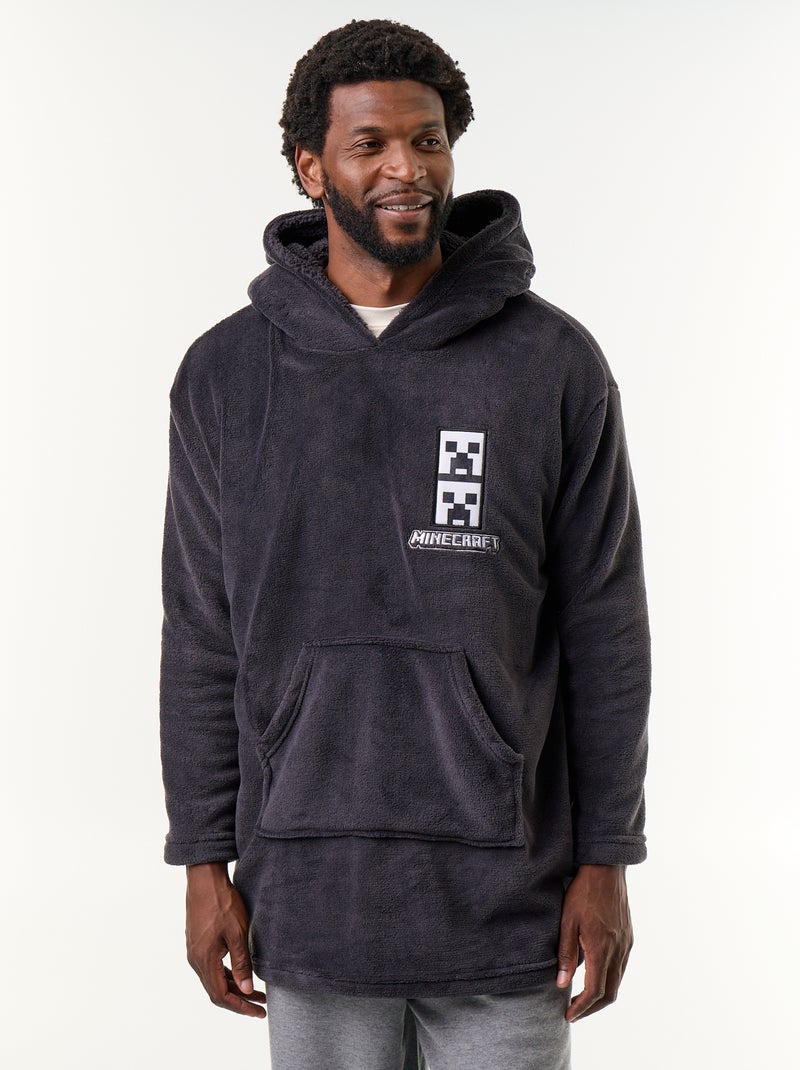 Sweat à capuche 'Minecraft' Noir - Kiabi