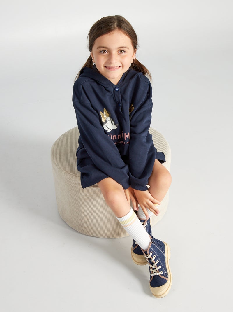 Sweat à capuche 'Minnie' - So Easy Bleu marine - Kiabi
