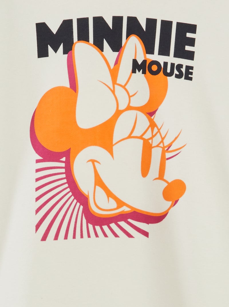 Sweat à capuche 'Minnie' 'Disney' Blanc - Kiabi