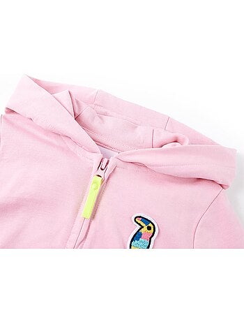 Sweat à capuche molleton coton pour enfant - vidaxl