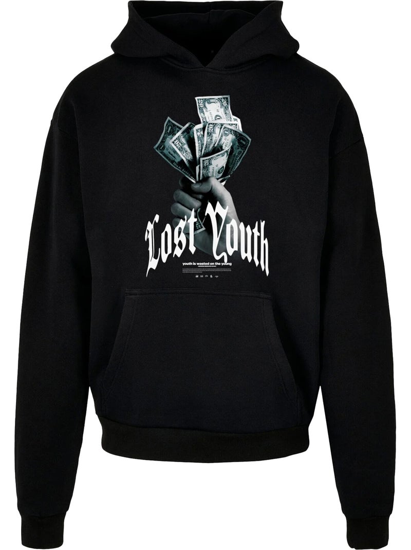 Sweat à capuche money v.1 - lost youth Noir - Kiabi