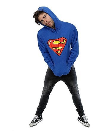 Sweat à capuche motif superman motif/style logo - dc comics