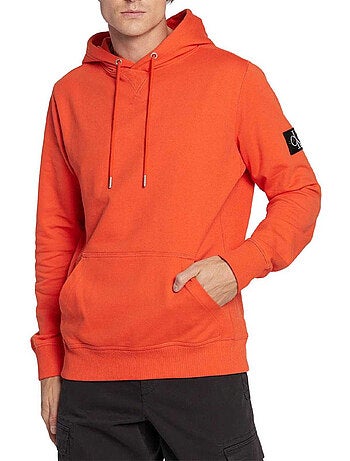 Sweat à capuche motif/style badge - calvin klein