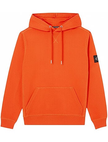 Sweat à capuche motif/style badge - calvin klein