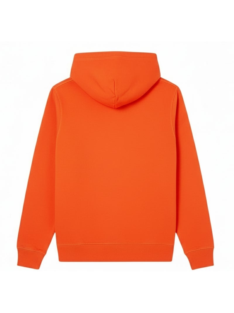 Sweat à capuche motif/style badge - calvin klein Orange - Kiabi
