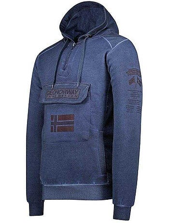Sweat à capuche motif/style badge gymclass eo - geographical norway