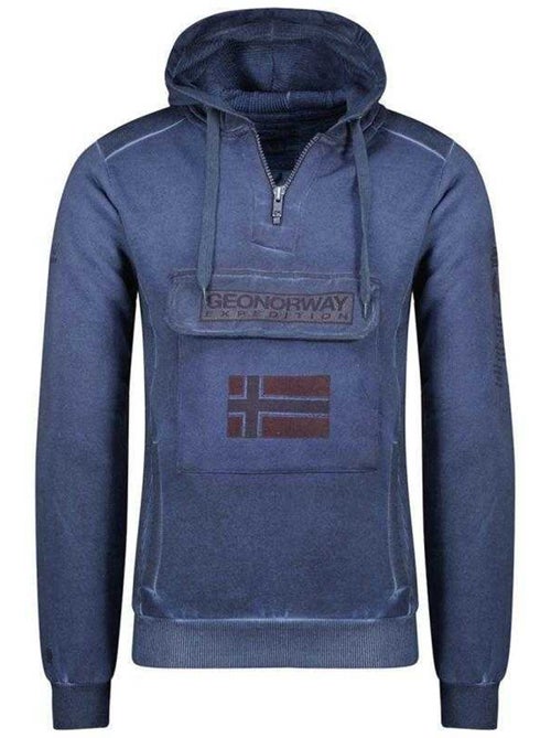 Sweat à capuche motif/style badge gymclass eo - geographical norway - Kiabi