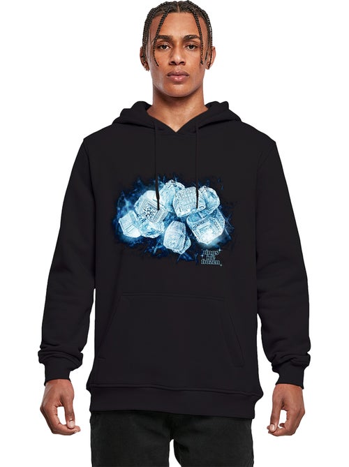 Sweat à capuche motif/style bagues de glace - mister tee - Kiabi