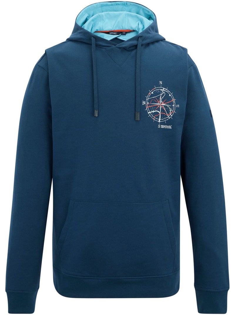 Sweat à capuche motif/style boussole cline - regatta Bleu nuit - Kiabi