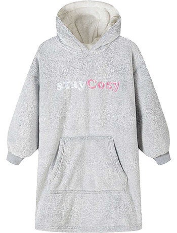 Sweat à capuche motif/style brodé cuddle - minoti