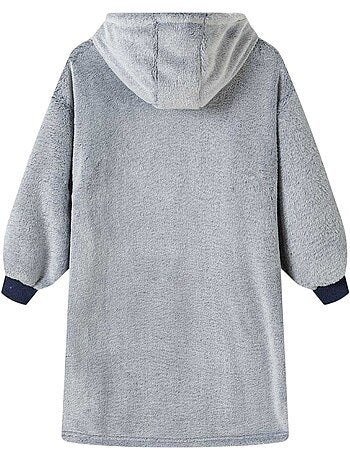 Sweat à capuche motif/style brodé lazy vibes - minoti