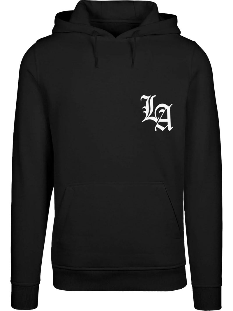 Sweat à capuche motif/style cercle los angeles - mister tee Noir - Kiabi