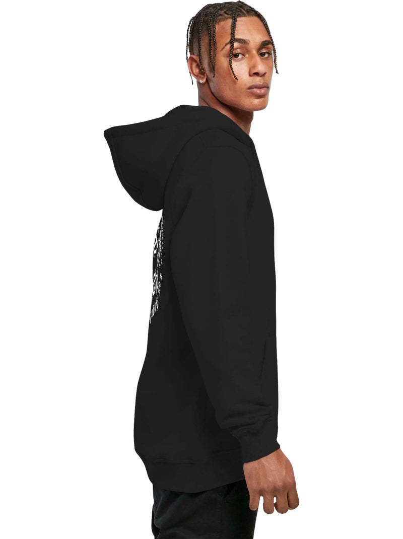 Sweat à capuche motif/style cercle los angeles - mister tee Noir - Kiabi