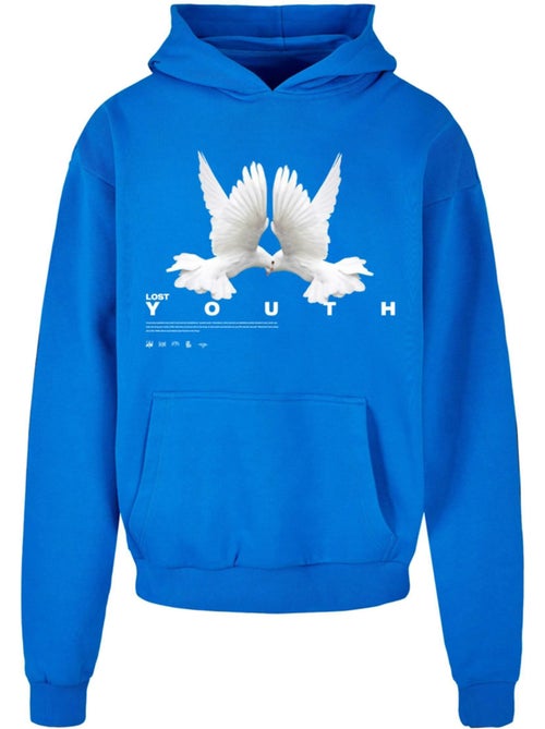 Sweat à capuche motif/style colombe - lost youth - Kiabi