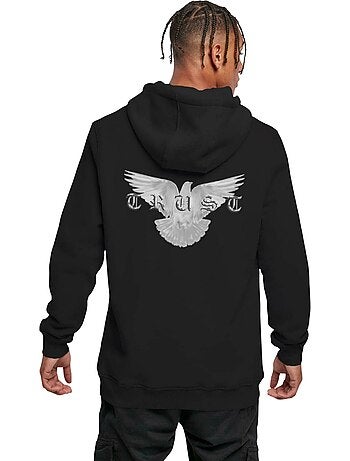 Sweat à capuche motif/style colombe trust - mister tee