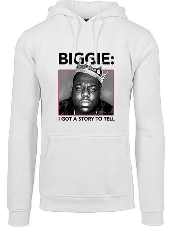 Sweat à capuche motif/style couronne biggie - mister tee