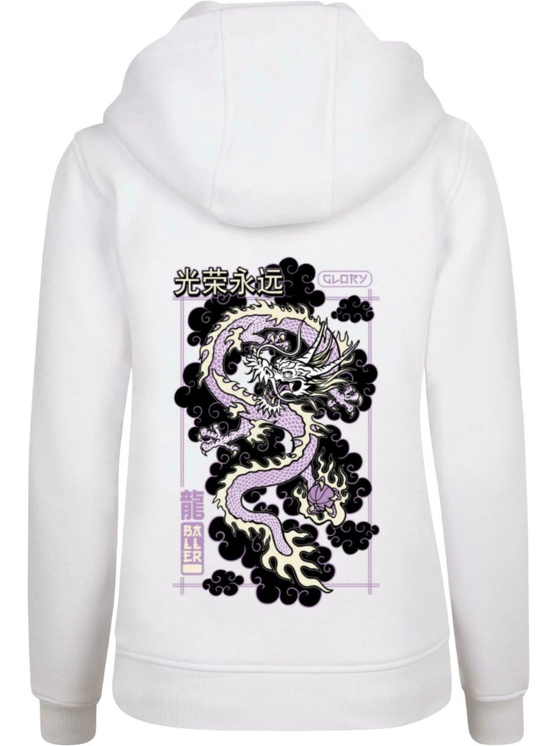 Sweat à capuche motif/style dragon glory - mister tee Blanc - Kiabi