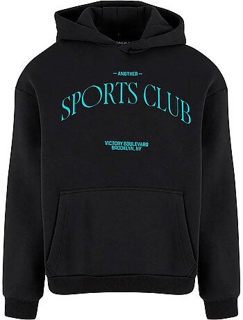Sweat à capuche motif/style duveteux another sports club - mister tee