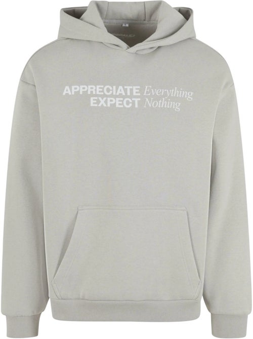Sweat à capuche motif/style duveteux appreciate & respect - mister tee - Kiabi
