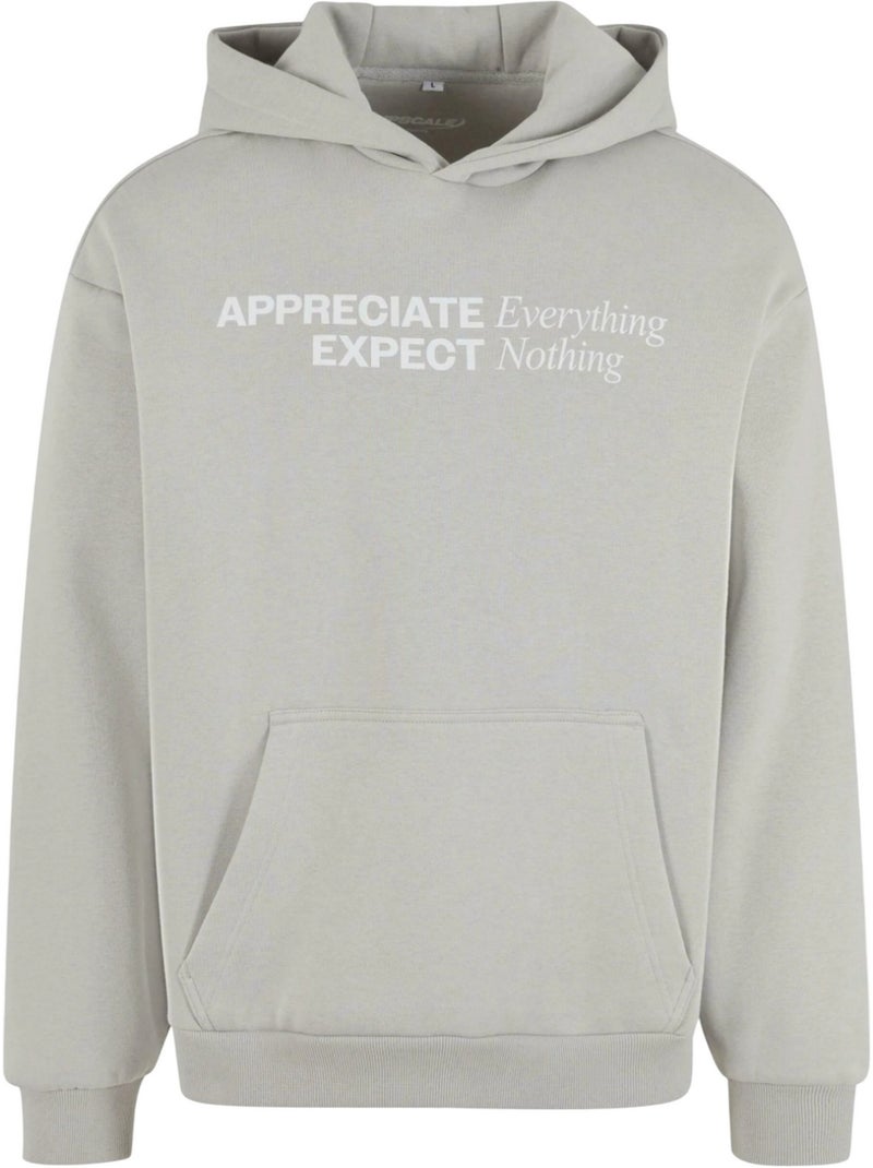 Sweat à capuche motif/style duveteux appreciate & respect - mister tee Gris moyen - Kiabi