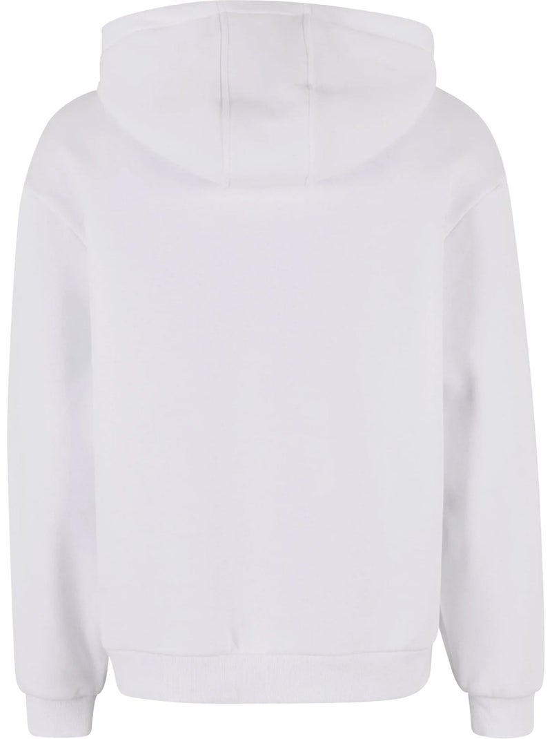 Sweat à capuche motif/style duveteux arcade club - mister tee Blanc - Kiabi