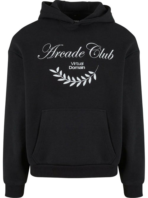 Sweat à capuche motif/style duveteux arcade club - mister tee - Kiabi