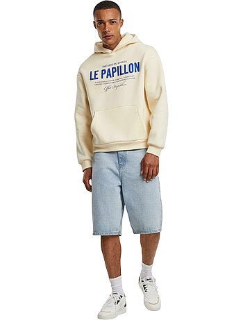 Sweat à capuche motif/style duveteux theorie du chaos - mister tee