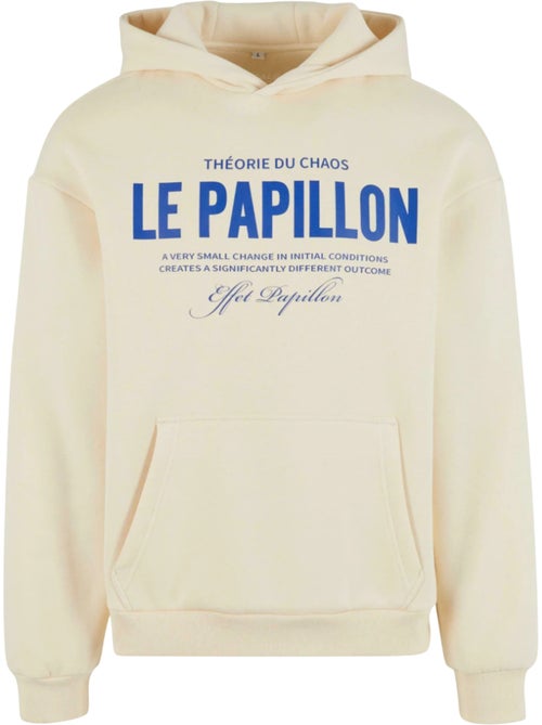 Sweat à capuche motif/style duveteux theorie du chaos - mister tee - Kiabi