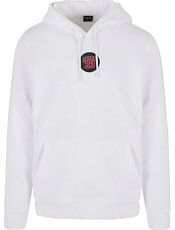 Sweat à capuche motif/style écusson ballin - mister tee