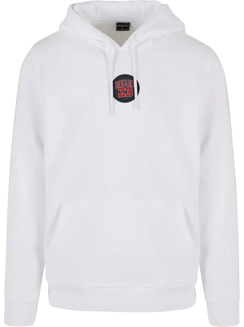 Sweat à capuche motif/style écusson ballin - mister tee Noir - Kiabi