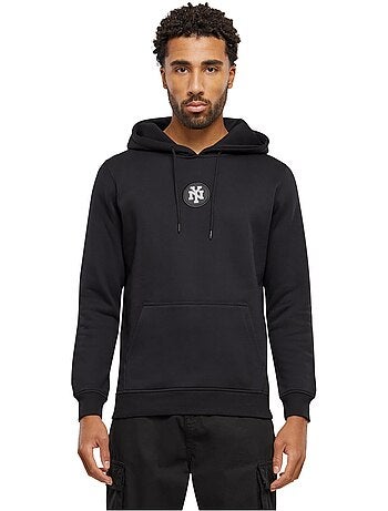 Sweat à capuche motif/style écusson ny - mister tee