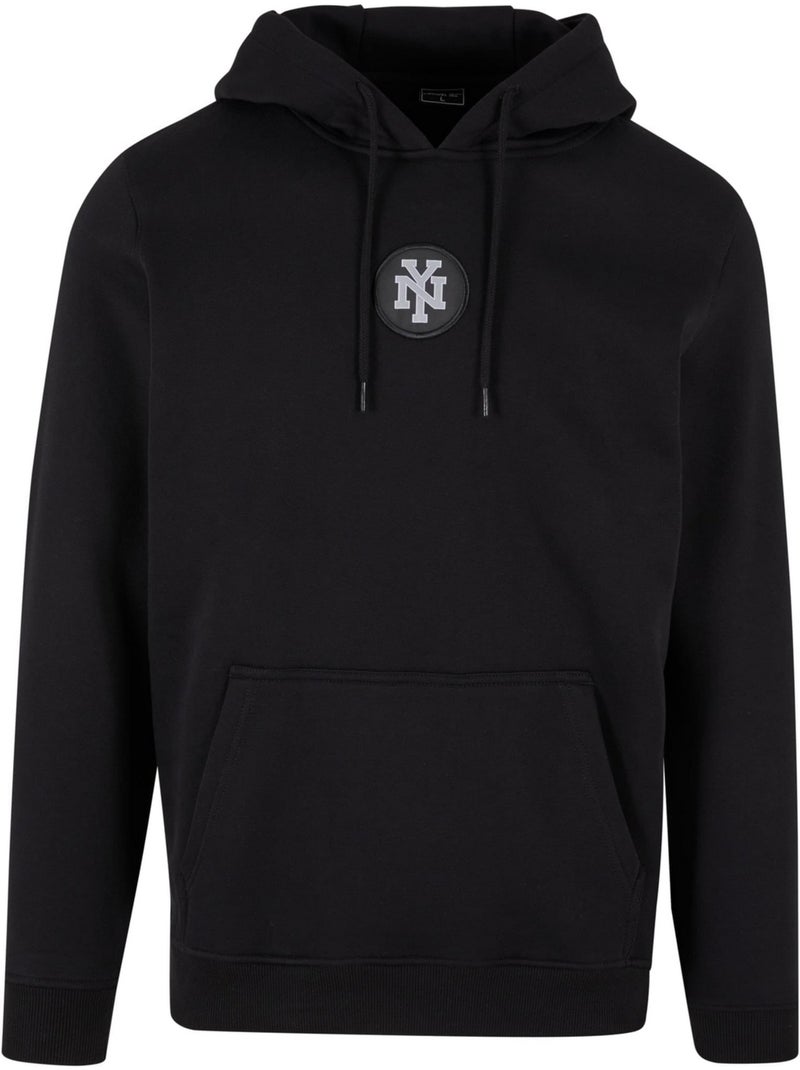 Sweat à capuche motif/style écusson ny - mister tee Noir - Kiabi