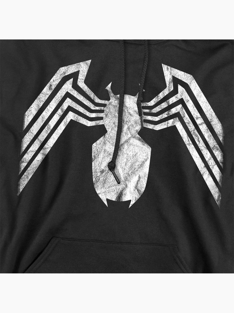 Sweat à capuche motif/style emblème - venin Noir - Kiabi