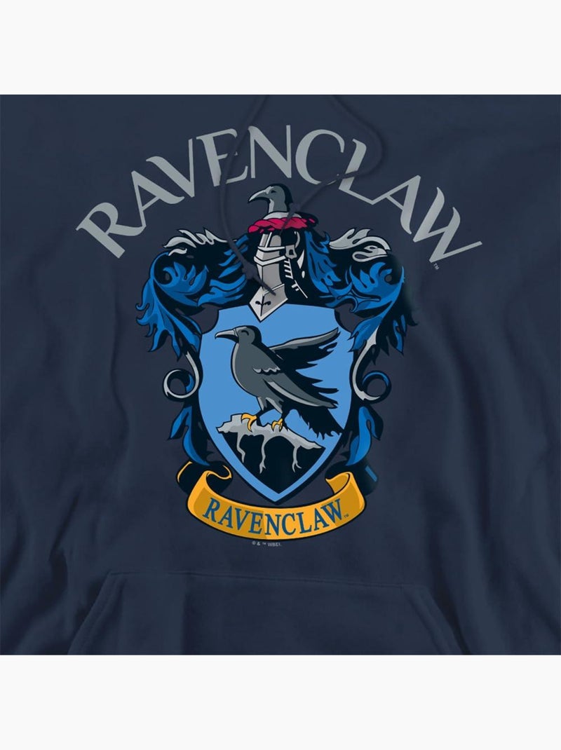 Sweat à capuche motif/style emblème de serdaigle arch - harry potter Bleu marine - Kiabi