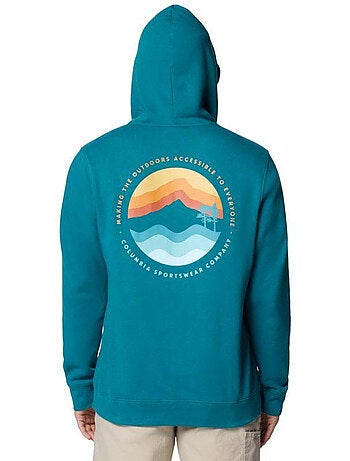 Sweat à capuche motif/style graphique trek - columbia