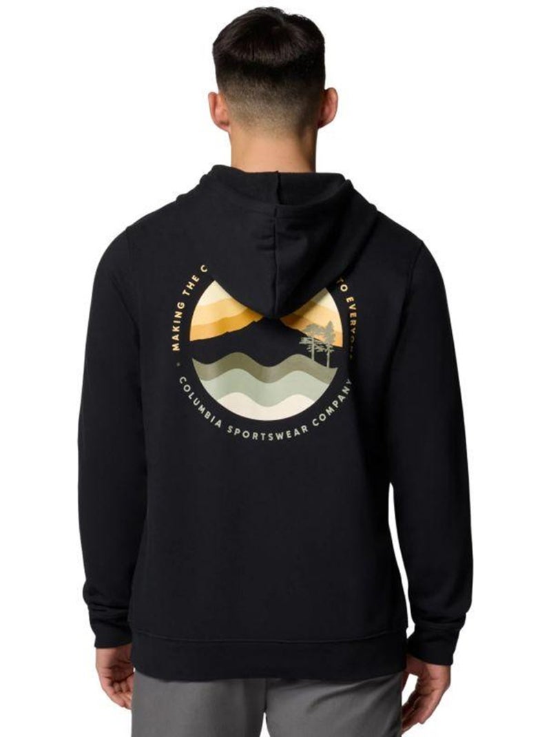 Sweat à capuche motif/style graphique trek - columbia Noir - Kiabi