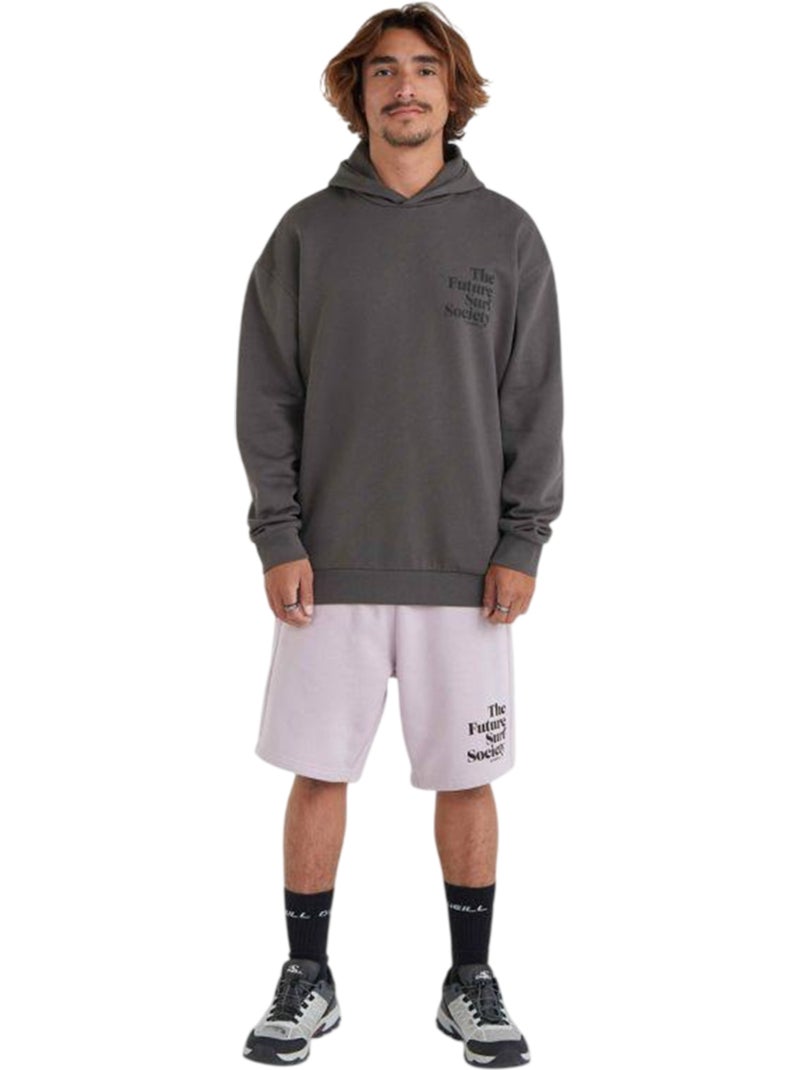 Sweat à capuche motif/style impression encre the future surf society - o´neill Noir Gris - Kiabi