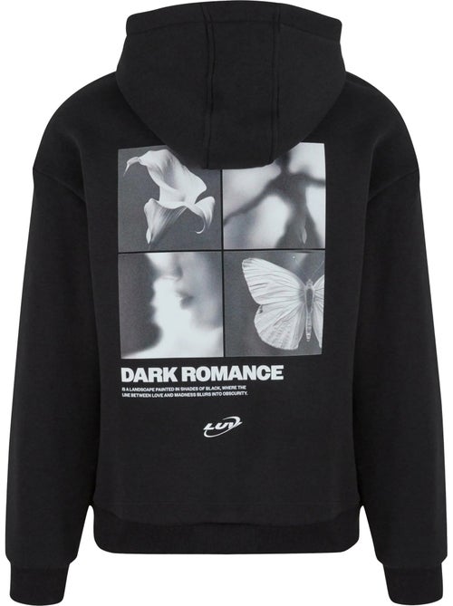 Sweat à capuche motif/style imprimé au dos dark romance - mister tee - Kiabi Sweat à capuche motif/style imprimé au dos dark romance - mister tee - Kiabi