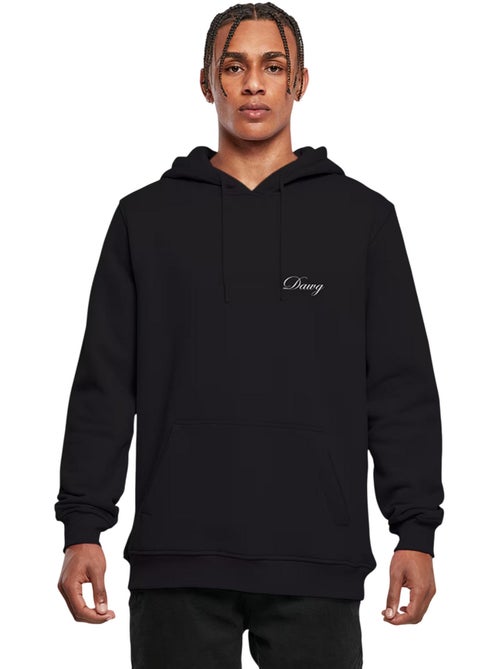 Sweat à capuche motif/style imprimé au dos dawg - mister tee - Kiabi