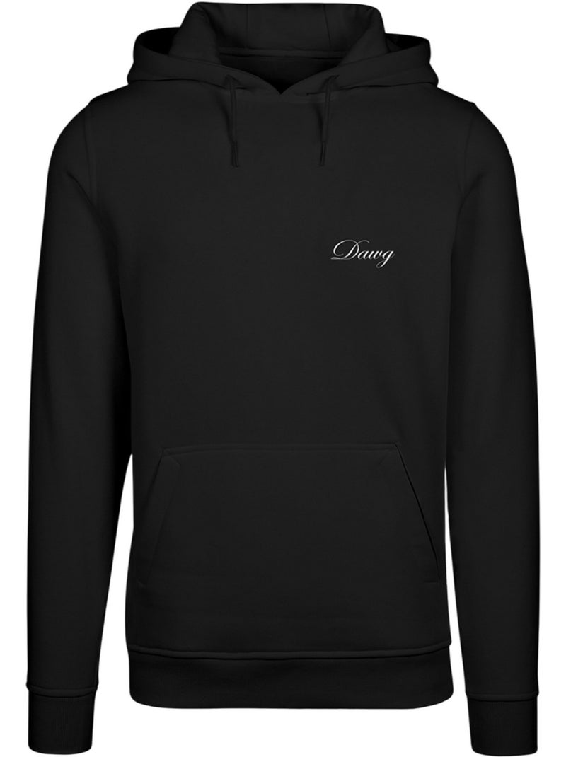 Sweat à capuche motif/style imprimé au dos dawg - mister tee Noir - Kiabi