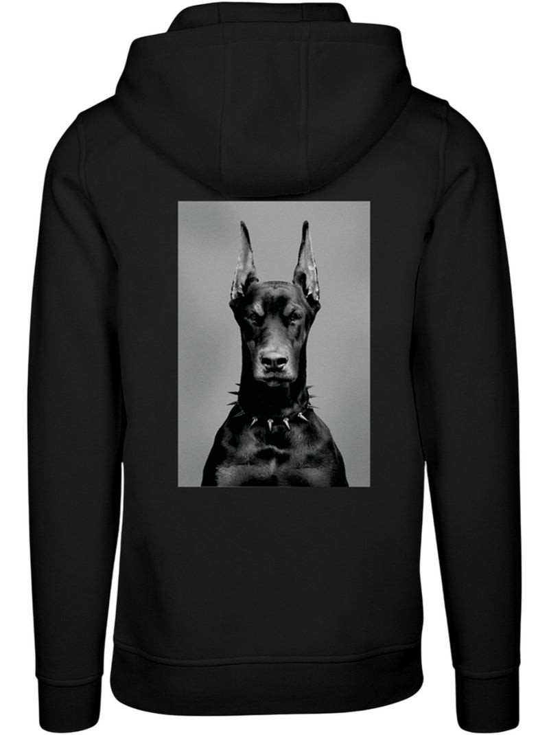 Sweat à capuche motif/style imprimé au dos dawg - mister tee Noir - Kiabi