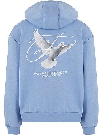 Sweat à capuche motif/style imprimé au dos faith is strength - mister tee