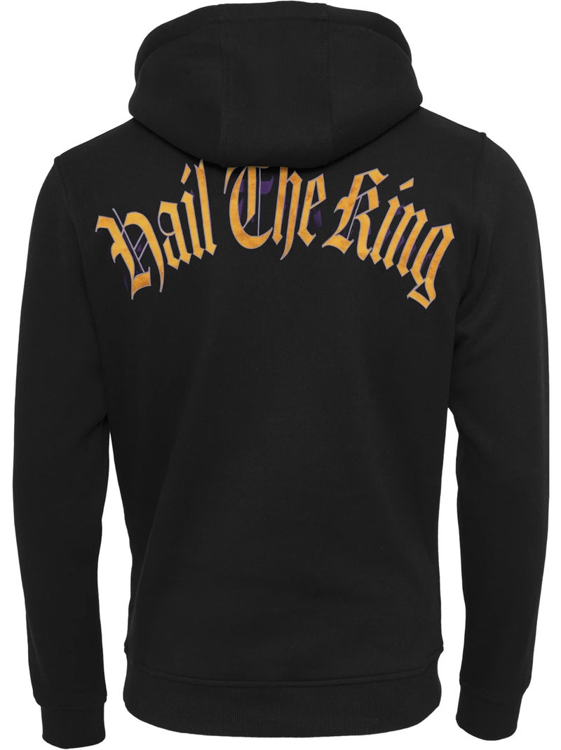 Sweat à capuche motif/style imprimé au dos hail the king - mister tee Noir - Kiabi