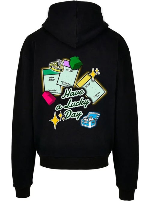Sweat à capuche motif/style imprimé au dos intepol - mister tee - Kiabi